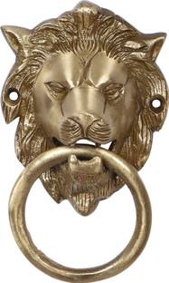 HanDecor Lion Mouth Brass Door Knocker