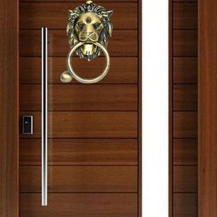 H&T PRODUCTS Lion Mouth Door Knocker (Antique Brass, Pack of 1) Brass Door Knocker