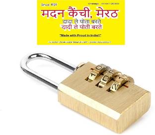 MadanKainchiWale Bronze Metallic Smart Lock