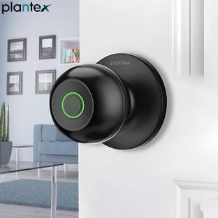 Plantex Smart Door Lock/Digital Fingerprint Lock/Cylindrical Smart Lock for Wooden Door Smart Door Lock