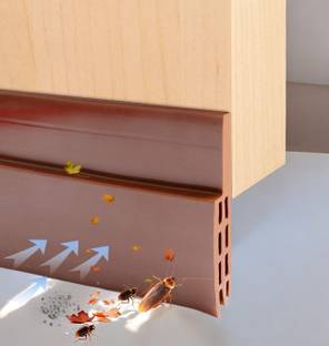 DRUCILA Brown_doortape_sealer_HIT001 Self-Adhesive Window/Door Tape for Seal_1 Meter_HIT001 Floor Mounted Door Stopper