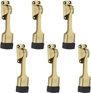 Peppa™ PIE-AS-DS6 PEPPA DOOR MOUNTED ANTIQUE GOLD FINISH DOOR STOPPER Door Mounted Door Stopper