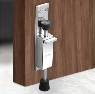 Plantex Spring Loaded Door Stopper for Door with Rubber to Stop and Release by Foot door stopper for main door Door Mounted Door Stopper
