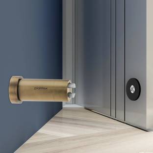 Plantex (APS-1117-Brass Antique) Magnetic Door Stopper Wall Mounted Door Stopper