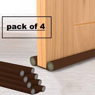 DEAGAN Draft Guard for Door Bottom to Prevent Noise, Dust & Insects (Brown Color Pack of 1) Twin Door Draft Fabric Cover Guard, Cool/Hot Maintain in Room | Door Gap Sealer & Stop Unwanted Dust, Insects, Light from Door | Washable Made in India (Multi Color) Pack of (4) Door Bottom Sealing Strip Guard for Home/Office 39 Inch (Pack Of 4) Floor Mounted Door Stopper