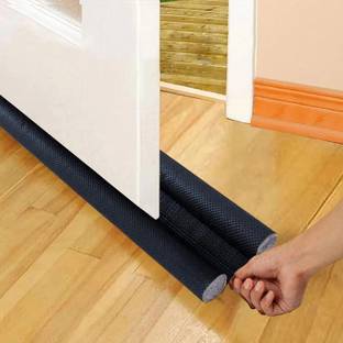 Joynest Door Bottom Sealing Strip Guard for Home | Door Stoppers ( 39 inch )(Pack of 1) Door Bottom Sealing Strip Guard for Home Brown Door Mounted Door Stopper