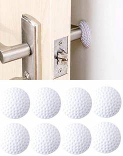 Tilak self adhasive Rubber Door Knob Wall Protector "Pack of 8" Wall Mounted Door Stopper