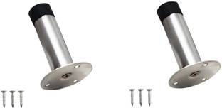 Volo Rigid Door Stopper with Low Mounted Black Rubber Tips(2 pcs) Door Mounted Door Stopper