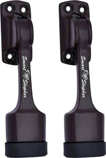 Smart Shophar SHA30ST-AJAN-BR05-P2 Aluminium Alloys Ajanta Door Stopper 5 inches Pack of 2 Door Mounted Door Stopper