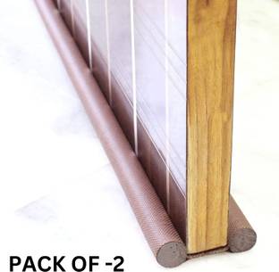 ambdded ASH-TWIN-DRAUGHT-W-PACKOF-2 Durable Floor Mounted Door Sealing Strip Guard Door Mounted Door Stopper