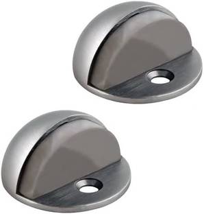 Vmd S.S Floor Door Stopper, Snowboard Hanger Storage Sound Dampening Door Stop Bumper Wall Protetor Screw Mount (PACK OF 2) Floor Mounted Door Stopper