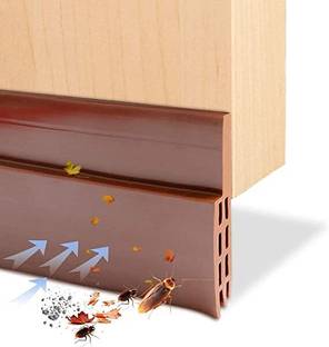 HCom Door sealing strip for home,Cockroach Insect stopper [Transparent] Door Mounted Door Stopper