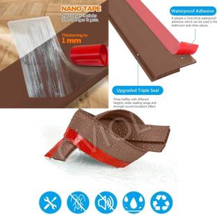 Dejmin Door Sweep Sound Proofing for Bottom of Door Door Soundproofing Noise Blocker,Under Door Gap Filler Soundproof Seal Strip Floor Mounted Door Stopper