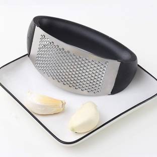 CIMORA Stainless Steel Garlic Ginger Press Portable Kitchen Tool Set (Black) Steel Continuous Dough Maker
