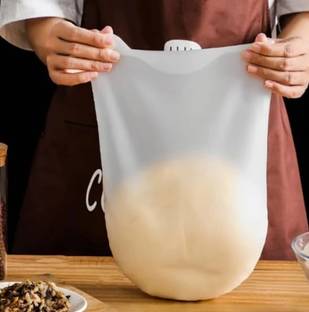 GAURINANDAN Preservation Kneading Flour-Mixing Atta Dough Maker Bag for Bread, Pastry Silicone Detachable Dough Maker