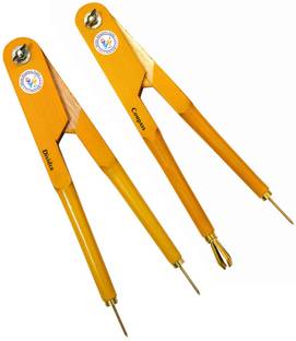 Uttam Wooden COMPASS With DIVIDER set Drafting Compass Set