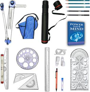 Book birds Mini Drafter tools, Stencils, drawing stationery combo set for Engineering Drafting Compass Set