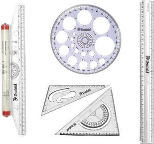 Book birds Roller scale, Pro circle, Set squares, Long scale Drafting Compass Set