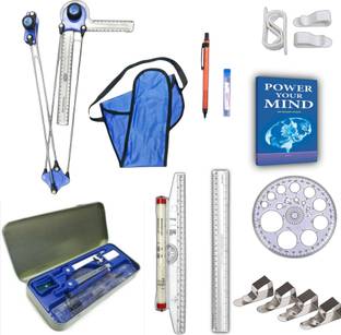 Book birds Mini drafter, Geometry box, drawing stationery items combo set 2 for Engineering Drafting Compass Set
