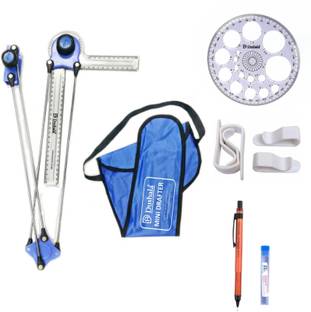 Book birds Engineering drawing instruments- Mini drafter, pro circle, drawing board clips Drafting Kit