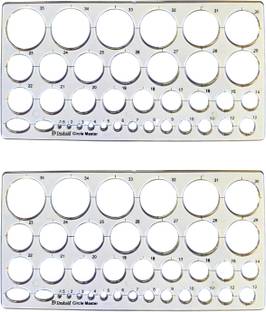 DUSHALA Circle Master / Circle Template for Engineering drawing Drafting Kit