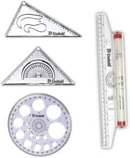 Book birds Roller scale, Pro circle, Set squares Drafting Compass Set