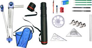 DHAVLO Mini Drafter, Sheet Container, Pencils, Pens, Scales Engineers Drafting Kit