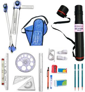 DHAVLO Mini Drafter Kit with Drawing Accessories for Engineering drawing Drafting Kit