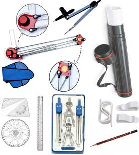 ROMOFY STORE Mini Drafter Contains Sheet Container Tube, Drawing Compass, Scales Drafting Kit