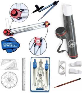 Uttam Mini Drafter Contains Sheet Container Tube, Scales, Procircle, Drafting Kit