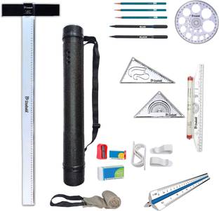 DUSHALA T square, Sheet holder box and Architect drawing instruments kit 2 Drafting Kit