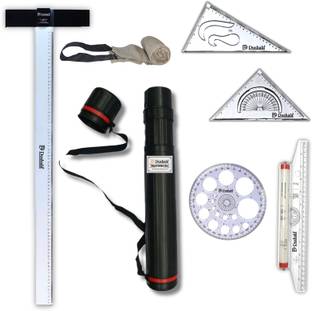 DUSHALA T square ( 80 cm), Sheet holder box, Set square, pro circle, Roller scale Drafting Kit