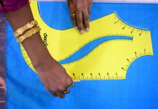 prabhas designs Tailor's multi purpose Pattern maker template for Necklines Drafting Kit