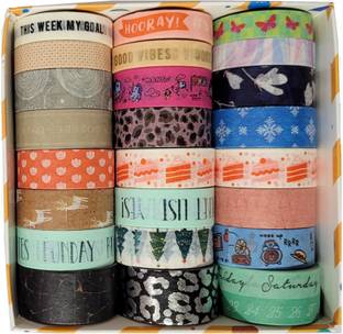 Definite Art Designer Tape for Diary Border Decoration, Scrapbooking, Gift Wrapping Washi Drafting Tape
