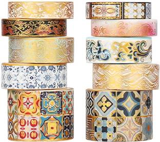 HASTHIP 10 Roll Vintage Washi Tape Vintage Pattern Washi Tape Set Drafting Tape