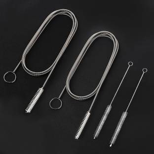 atrmitra Drain Cleaning Brush Set | Pipe Cleaner with Hand Ring & Bonus Straw Brush Crystal Drain Opener