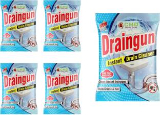 CMD Draingun All Pipe Safe Drain Cleaner powder Clear Clogged Sinks & Pipes(50gm) Powder Drain Opener