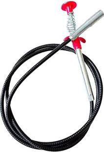 MOKIRIA Drain Pipe Cleaning Spring Stick Silver Plated Handle Mallet