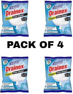 caster drainex instant Powder Drain Opener (pack of 4) Powder Drain Opener