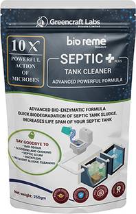 Bio Reme Septic Plus 10X Powerful Septic Tank Cleaner | Degrades Human Waste & Food Waste Powder Drain Opener
