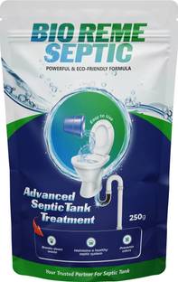 Bio Reme Septic Tank Cleaner I Reduces Sludge Build-up I Odour Removing Bacteria Powder Drain Opener