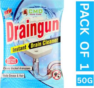 CMD Draingun instant Drain Cleaner&Drainage Block Remover,Washbasin,Pipe,SinkCleaner Powder Drain Opener