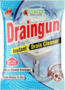 CMD HOME CARE instant Block Remover, Removes Clogs, Blockages in Sink & Drain Cleaner Powder Drain Opener