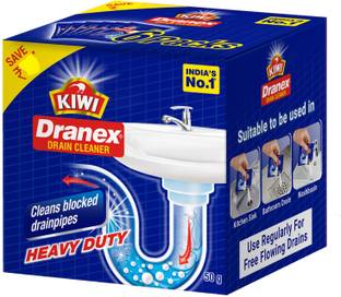 Kiwi Dranex Drain Cleaner, Removes Clogs & Blockages in Just 30 Minutes Powder Drain Opener