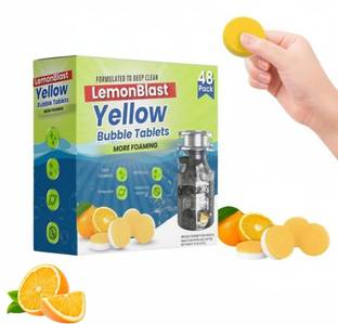 ERVY Lemon Blast Yellow Bubble Drain Cleaner advanced foaming bubble tablets odo Crystal Drain Opener