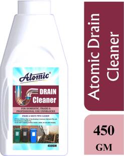 ATOMIC Drain Cleaner Powder 450 gm | Sink Cleaner| No Manual Hassle Required Powder Drain Opener