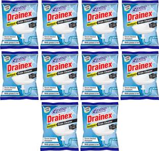 caster drainex instant Powder Drain Opener (pack of 10) Powder Drain Opener
