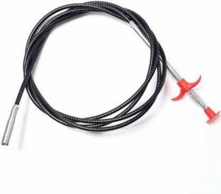 Onlyeasy ABS and Stainless Steel Hair Catching Drain Cleaner Wire Spring Sink Cleaning Stick Crystal Drain Opener