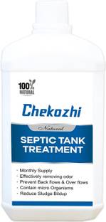 Chekozhi Natural septic tank treatment odor remover sludge dissolver and bacteria Liquid Toilet Cleaner