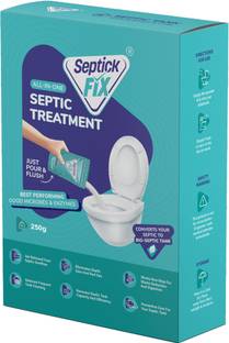 Septick Fix Septic Tank Cleaner Bacteria Powder, Removes Odour, Reduce Sludge, Easy to Flush Powder Drain Opener
